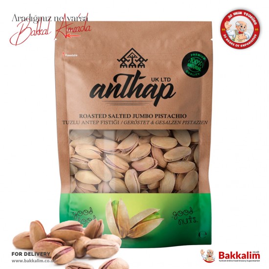 Anthap Jumbo Pistachio Roasted And Salted 150 G SAMA FOODS ENFIELD UK