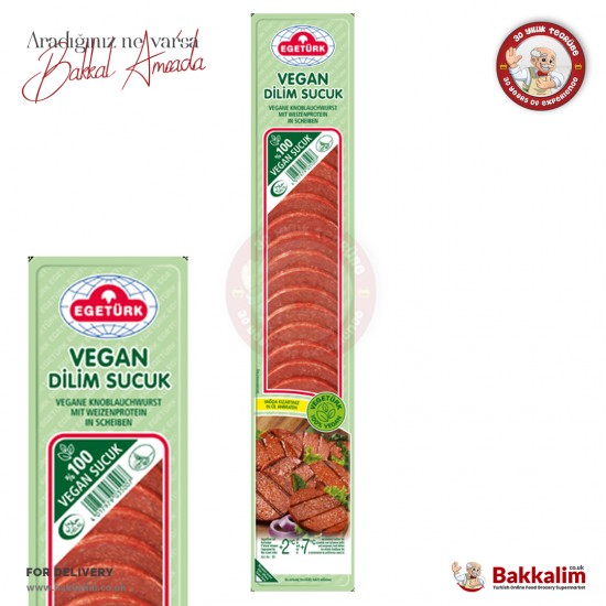 Egetürk Vegan Dilimlenmiş Sucuk 200 G
