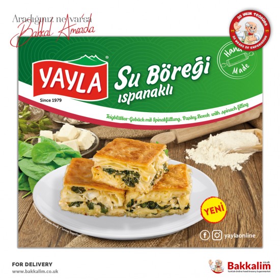 Yayla Pastry Borek With Spinach Filling 700 G SAMA FOODS ENFIELD UK