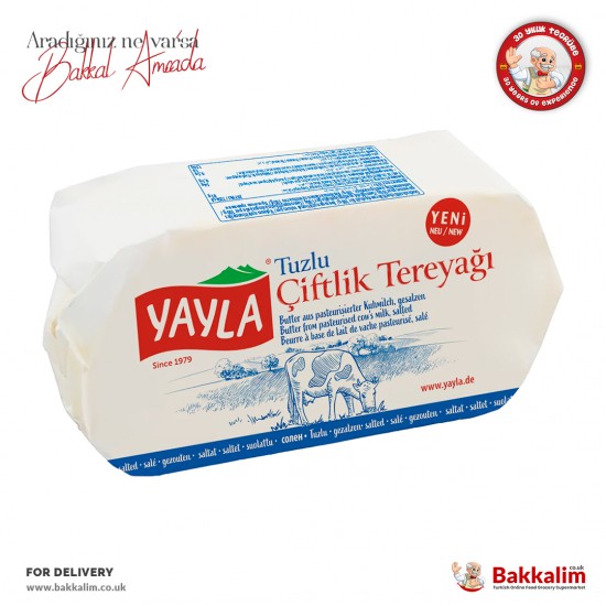 Yayla Çiftlik Tereyağı Tuzlu 250 Gr SAMA FOODS ENFIELD UK