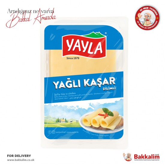 Yayla Butter Cheese Sliced Kashkaval 250 G SAMA FOODS ENFIELD UK