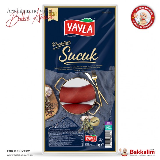 Yayla Premium Kangal Sucuk 1000 Gr Kekikli SAMA FOODS ENFIELD UK