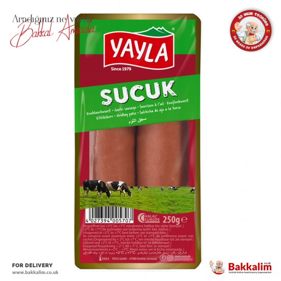Yayla 250 Gr Parmak Sucuk SAMA FOODS ENFIELD UK