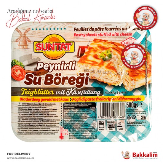 Suntat Peynirli Su Böreği 500 Gr SAMA FOODS ENFIELD UK