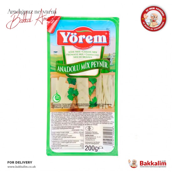 Yörem Anadolu Karışık Peynir 200 Gr SAMA FOODS ENFIELD UK