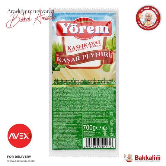 Yorem Kashkaval Cheese 700 G SAMA FOODS ENFIELD UK