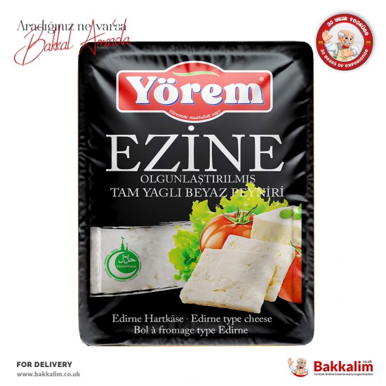 Yörem Ezine tipi Olgunlaştırılmış Tam Yağlı Beyaz Peynir 300 Gr SAMA FOODS ENFIELD UK