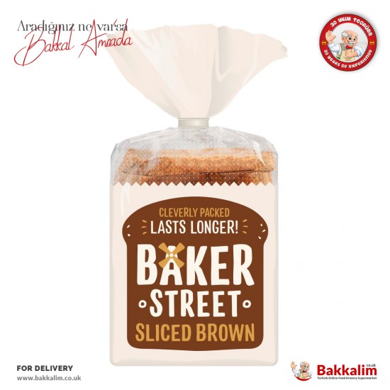 Baker Street Sliced Brown Bread 600 G SAMA FOODS ENFIELD UK