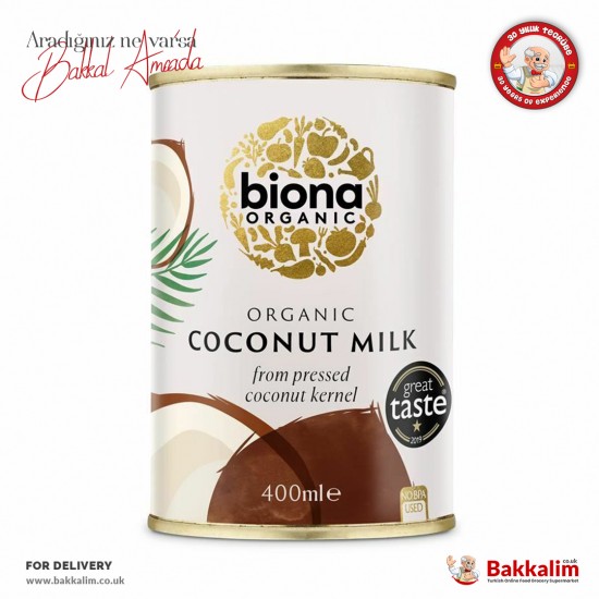 Biona Organic Hindistan Cevizi Sütü 400 Ml SAMA FOODS ENFIELD UK