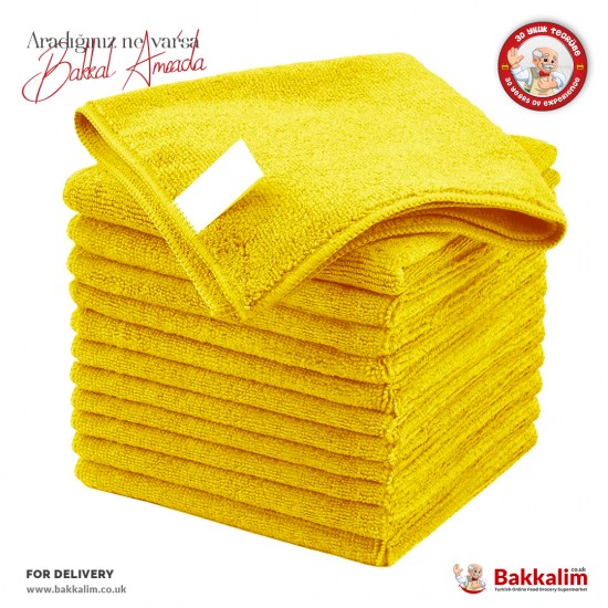 Cyprofood Microfiber Yellow Towels 36 Pcs SAMA FOODS ENFIELD UK