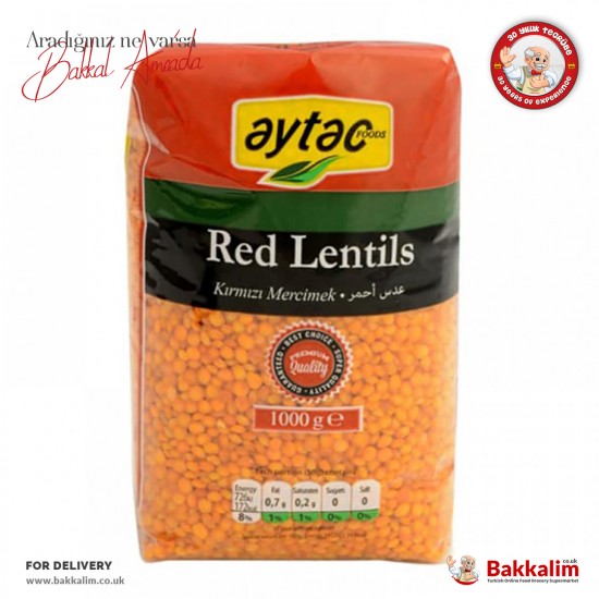 Aytac Red Lentil Whole 1000 G SAMA FOODS ENFIELD UK