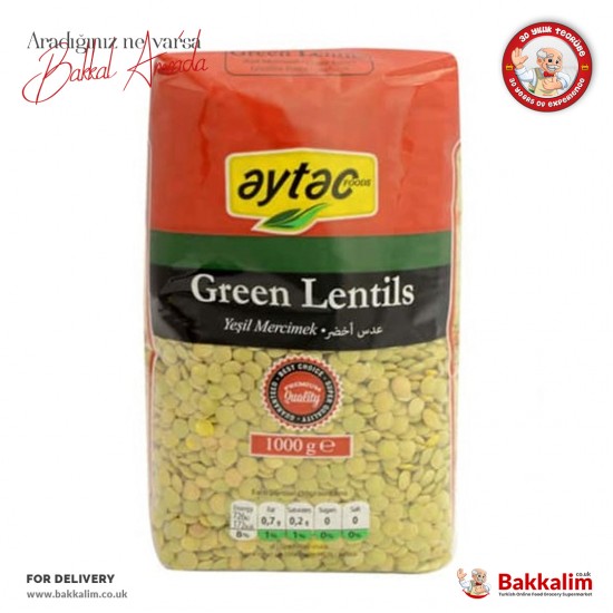 Aytac Green Lentils 1000 G SAMA FOODS ENFIELD UK