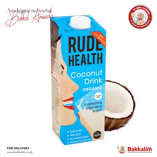 Rude Health Organic Coconut Drink 1000 Ml SAMA FOODS ENFIELD UK