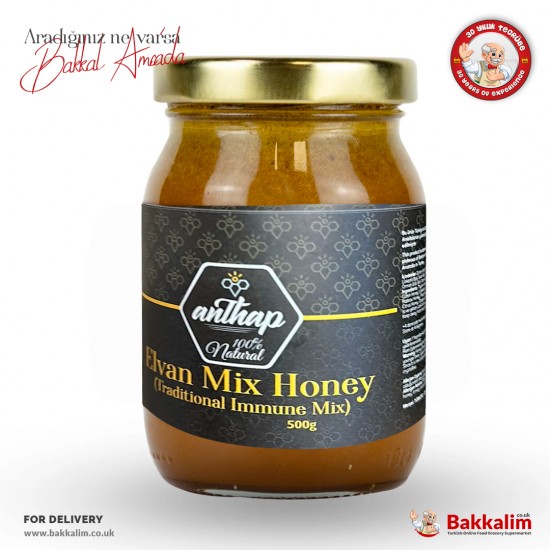 Anthap Natural Elvan Mix Honey 500 G SAMA FOODS ENFIELD UK