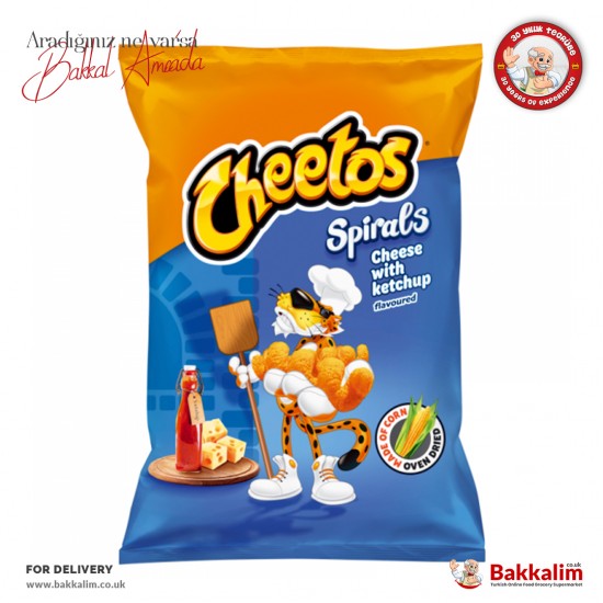 Cheetos Spiral Cips Ketçap ve Peynirli 80 Gr SAMA FOODS ENFIELD UK