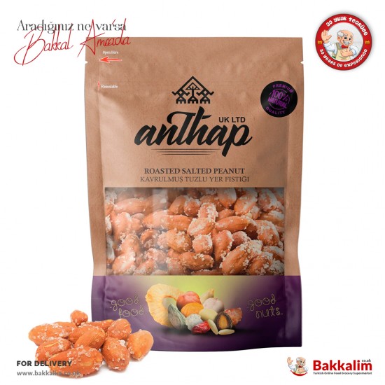 Anthap Yer Fıstığı Kavrulmuş ve Tuzlu 700 Gr SAMA FOODS ENFIELD UK