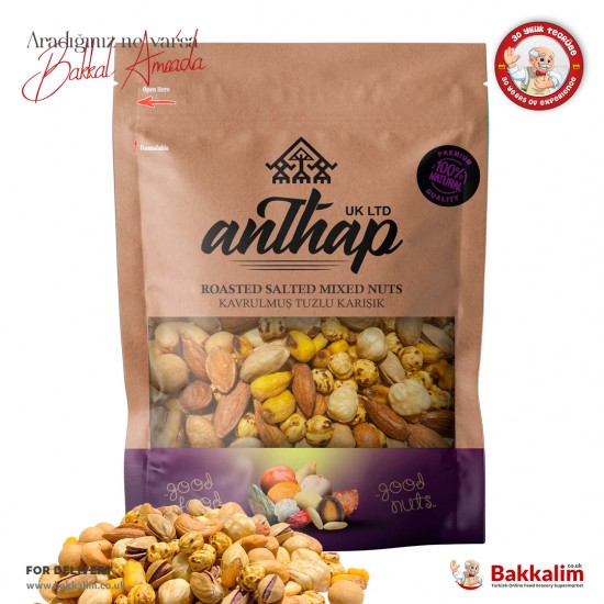 Anthap Mixed Nuts Roasted and Salted 1000 G SAMA FOODS ENFIELD UK