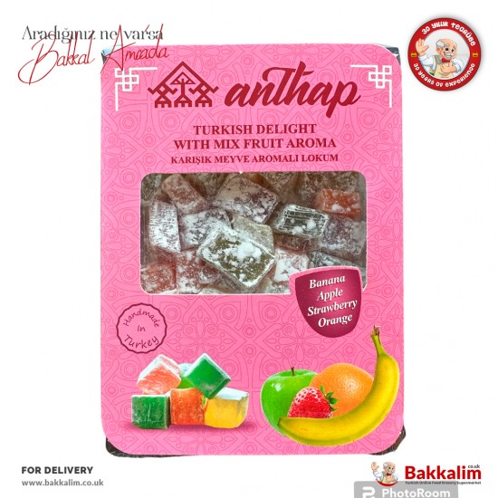 Anthap Turkish Delight with Mix Fruit 150 G SAMA FOODS ENFIELD UK