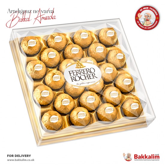 Ferrero Rocher Çikolata Hediyelik Kutu 24 Adet 300 Gr SAMA FOODS ENFIELD UK