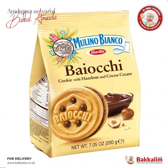 Mulino Bianco Fındıklı ve Kakao Kremalı Kurabiye 200 Gr SAMA FOODS ENFIELD UK