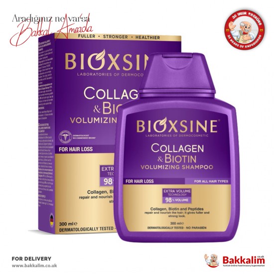 Bioxsine Collagen ve Biotin Extra Hacim Şampuanı 300 ml SAMA FOODS ENFIELD UK