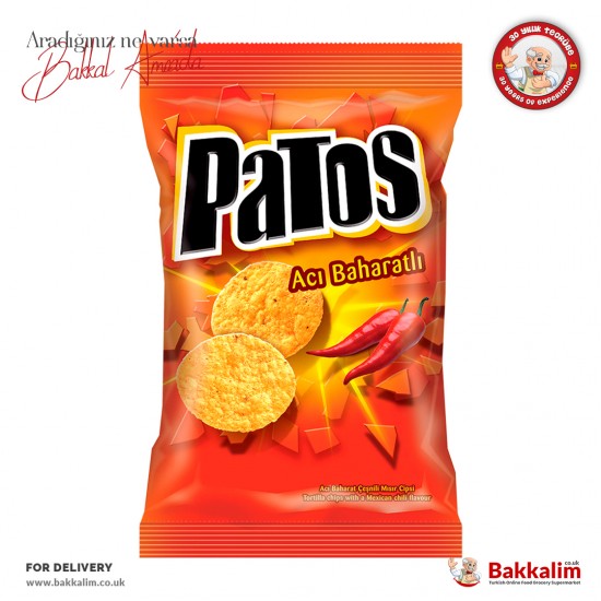 Patos Acı Baharat Aromalı Mısır Cipsi 167 Gr SAMA FOODS ENFIELD UK