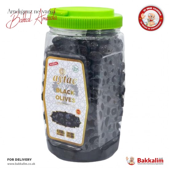 Aytaç Siyah Zeytin Eko N1250 Gr SAMA FOODS ENFIELD UK