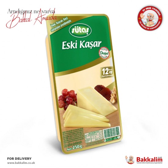 Sütaş Eski Kaşar Peynir 250 Gr SAMA FOODS ENFIELD UK