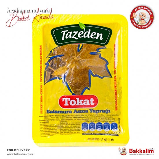 Tazeden Salamura Asma Yaprak 475 Gr SAMA FOODS ENFIELD UK