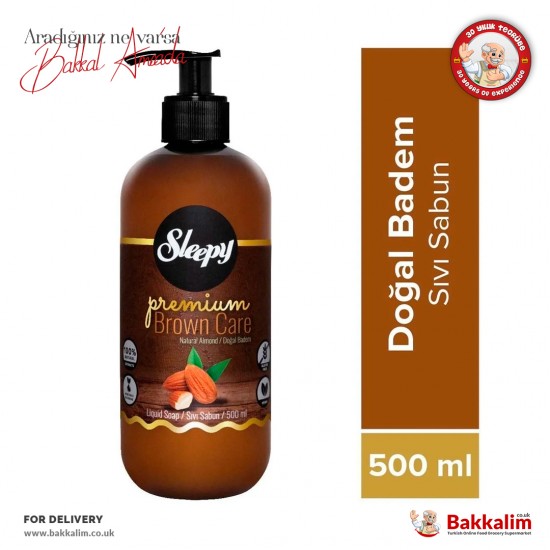 Sleepy Premium Doğal Badem Sıvı Sabun 500 ml SAMA FOODS ENFIELD UK