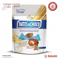 Dates n Choco Date with Almond Coated with White Chocolate and Coconut 90 G