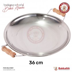 Yakut 36 Cm Sac - Kavurma Tavası Paslanmaz Çelik
