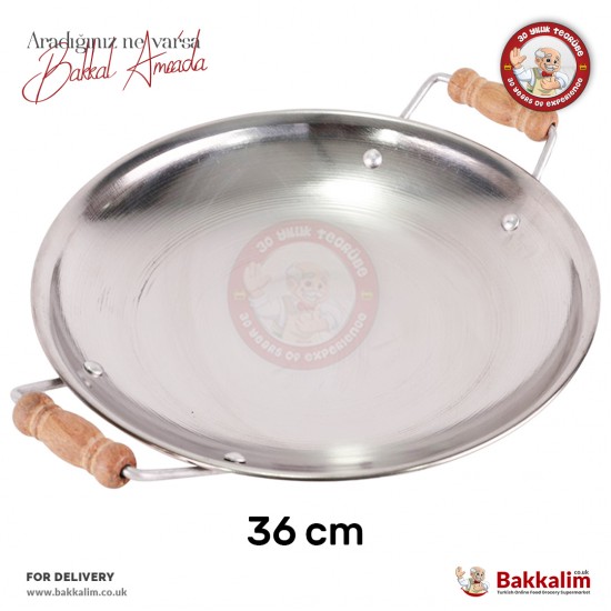 Yakut 36 Cm Sac - Kavurma Tavası Paslanmaz Çelik