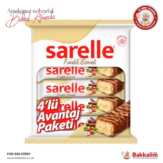 Sarelle Fındık Ezmeli Çikolata Bar 4 Adet Multi Pack