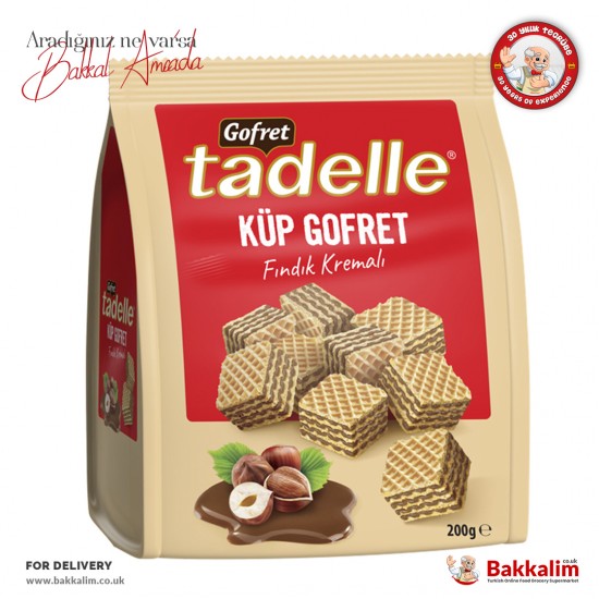 Tadelle Hazelnut Cream Wafer Cubes 200 G SAMA FOODS ENFIELD UK