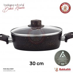 Avangarda 30 Cm Short Cooking Pot Non Stick Aluminium - Granite Avangarda 30 Cm Short Cooking Pot Non Stick Aluminium - Granite