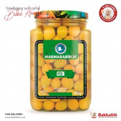 Marmarabirlik XL Strached Natural Green Olives Strained 850 G