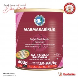 Marmarabirlik L Less Salty Natural Black Olives N400 G