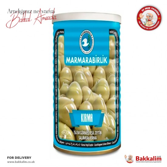 Marmarabirlik 3XL Cracked Green Olives Net 800 G SAMA FOODS ENFIELD UK