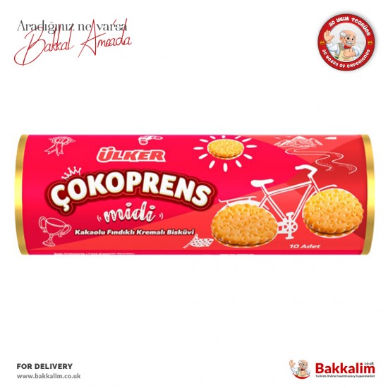 Ulker Cokoprens Midi Cocoa Hazelnut Cream Biscuit 160 G SAMA FOODS ENFIELD UK