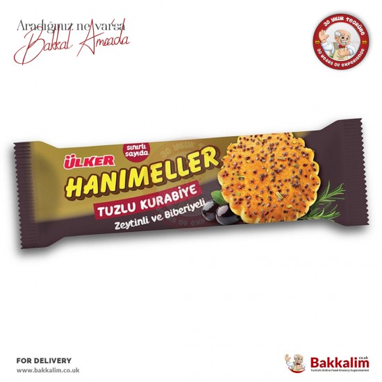 Ülker Hanımeller Tuzlu Kurabiye Zeytinli Ve Biberiyeli 81 Gr Ülker Hanımeller Tuzlu Kurabiye Zeytinli Ve Biberiyeli 81 Gr
