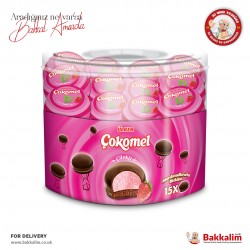 Ulker Cokomel Marshmallow Strawberry 15 Pcs