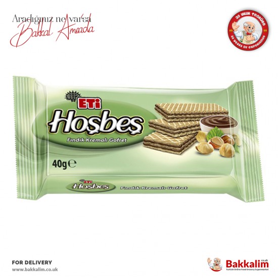 Eti Hosbes Wafer With Hazelnut Cream 40 G SAMA FOODS ENFIELD UK