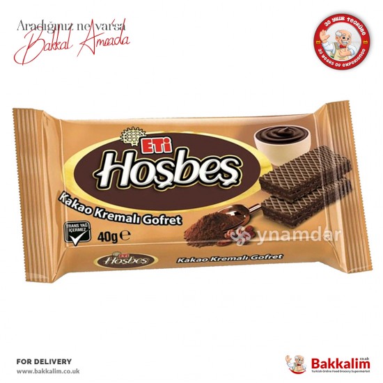 Eti Hosbes Wafer With Cocoa Cream 40 G SAMA FOODS ENFIELD UK