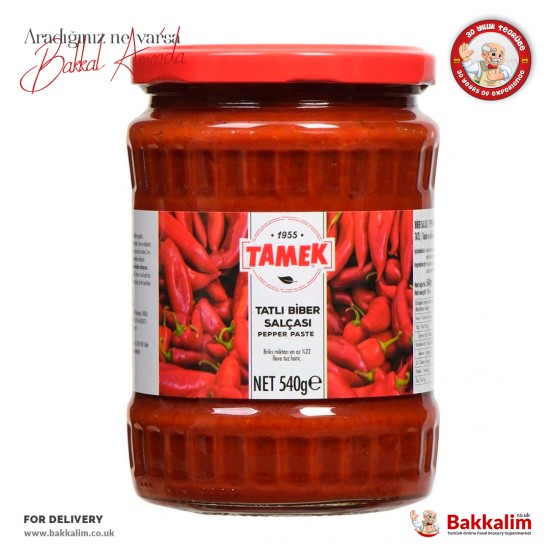 Tamek Tatlı Biber Salçası 540 Gr SAMA FOODS ENFIELD UK