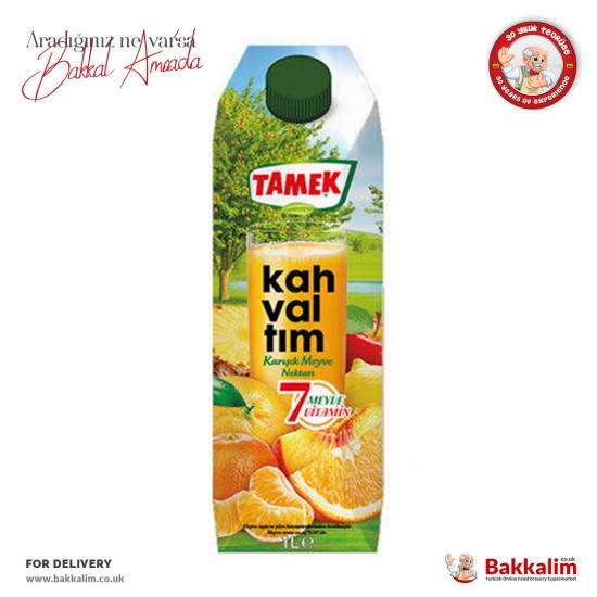 Tamek Breakfast Seven Vitamins Multi Fruit Nectar 1000 ml SAMA FOODS ENFIELD UK