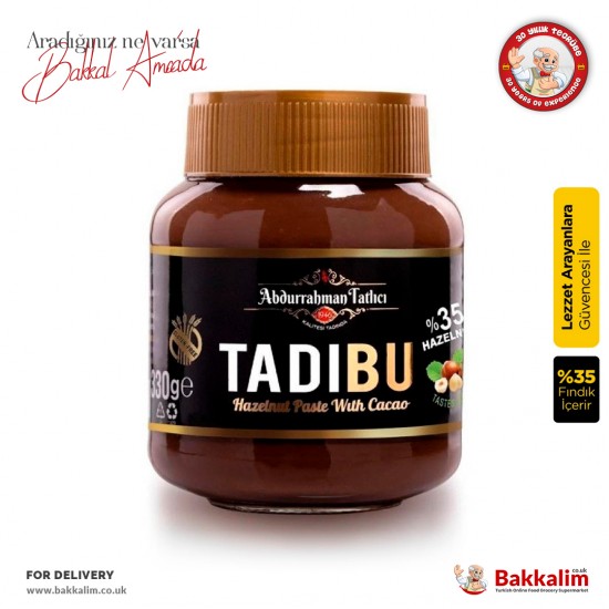 Abdurrahman Tatlıcı Tadıbu 330 Gr Kakaolu Fındık Ezmesi SAMA FOODS ENFIELD UK