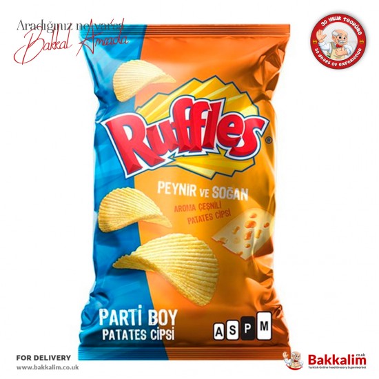 Ruffles Cheese And Onion Flavoured Potatoes Chips 150 G SAMA FOODS ENFIELD UK