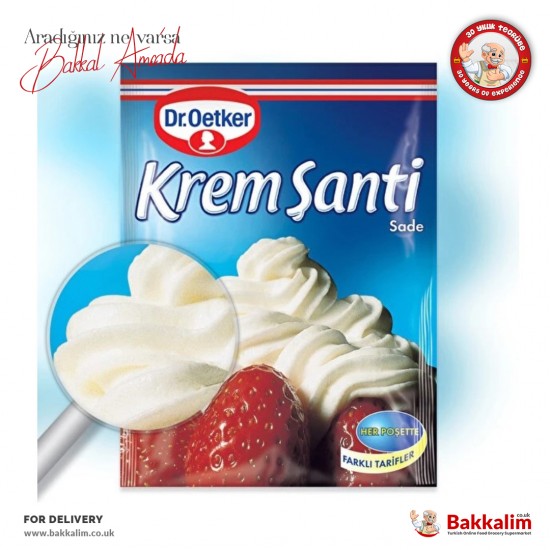 Dr. Oetker Whipped Cream Plain 75 G SAMA FOODS ENFIELD UK