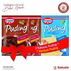 Dr. Oetker Puding Pack 2 Pack Cocoa + 1 Pack Vanilla Total 3 Packs